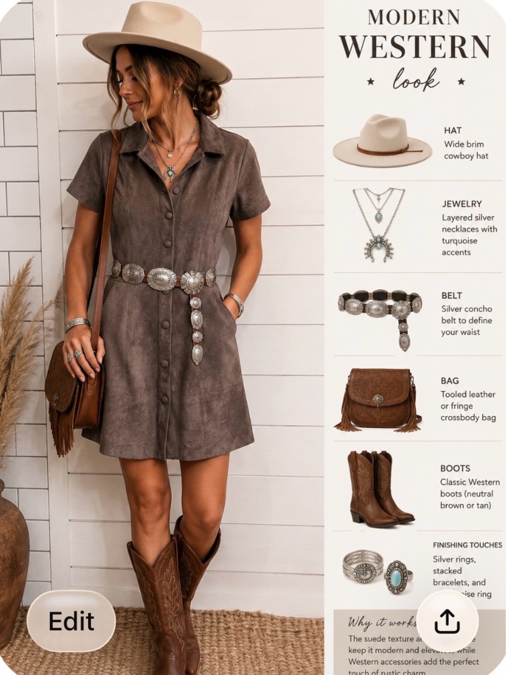 Vintage-Inspired Faux Suede Gray Button-Front Short Sleeve Dress